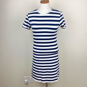 Vineyard Vines Stripe Back-Zip Short Sleeve Shirt Dress